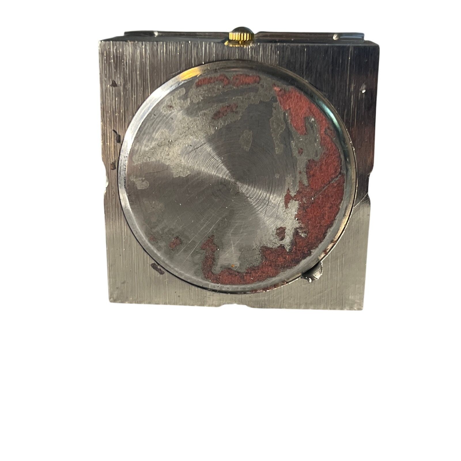 Vintage Binion Silver Toned Quartz Table Clock Gift box gold bow Size ONE SIZE - 8 Thumbnail