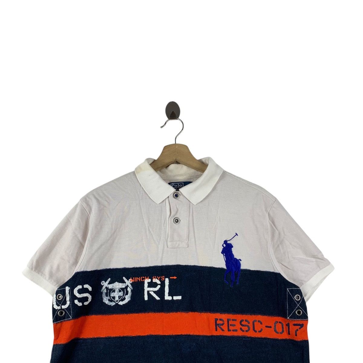 Polo Ralph Lauren Vintage POLO RALPH LAUREN RESQUE Winch Sys Tee Shirt Top Size US L / EU 52-54 / 3 - 2 Thumbnail