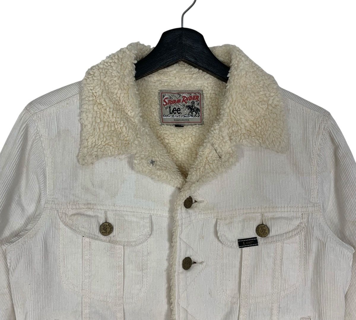 Lee × Vintage Lee Storm Rider Clothing Sherpa StreetWear Corduroy Jacket Size S / US 4 / IT 40 - 3 Thumbnail