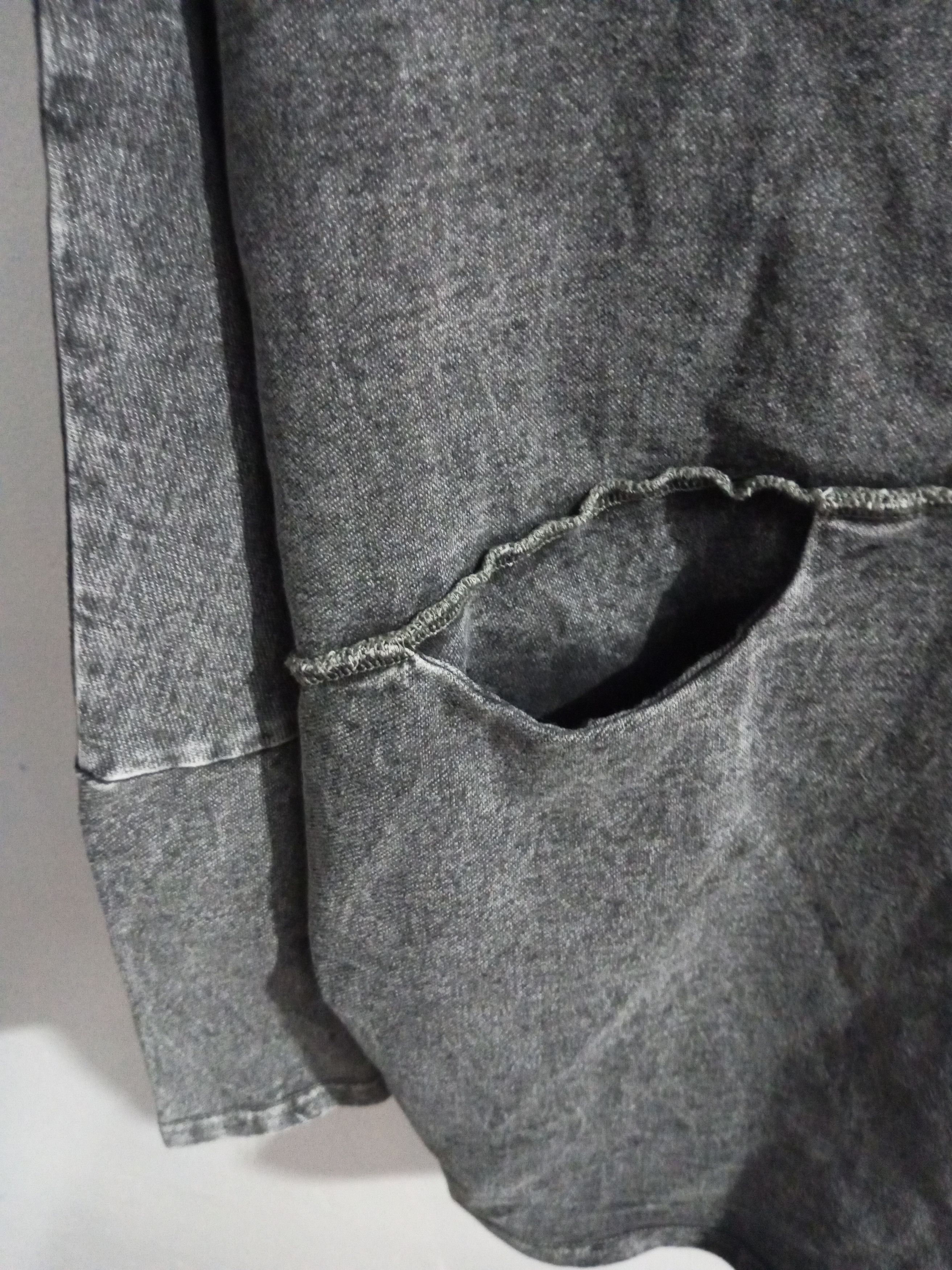 Japanese Brand Vintage pattern Torso denim stretch fur hoodie Size US L / EU 52-54 / 3 - 7 Thumbnail