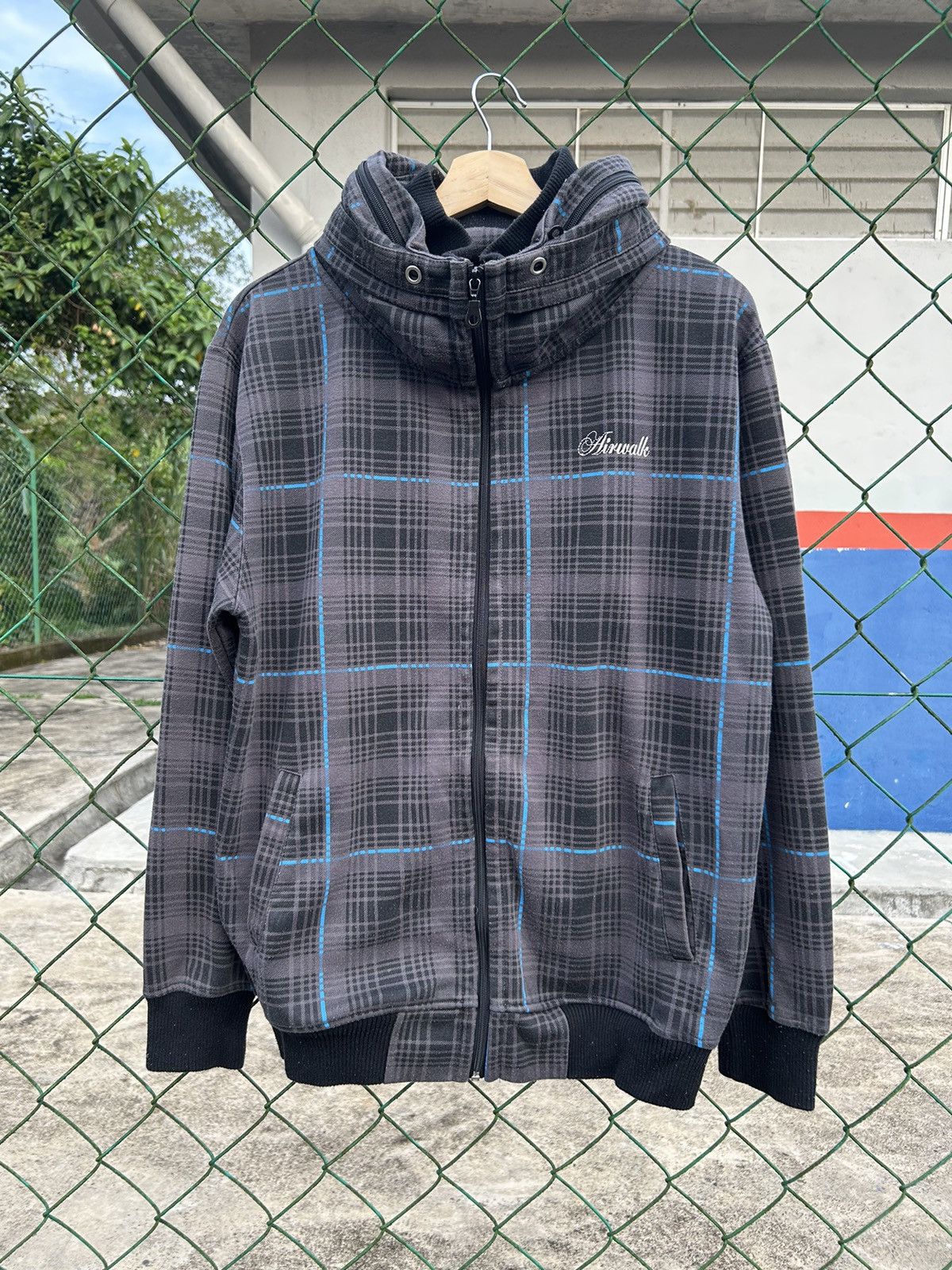Airwalk Airwalk Skateboard Checkered Hoodie Zipper Size US XL / EU 56 / 4 - 1 Thumbnail