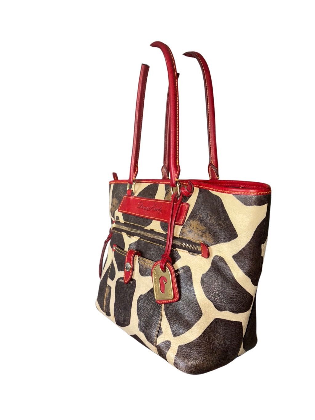 Dooney & Bourke Dooney & Bourke Vintage Rare Leather Tote Size ONE SIZE - 13 Thumbnail