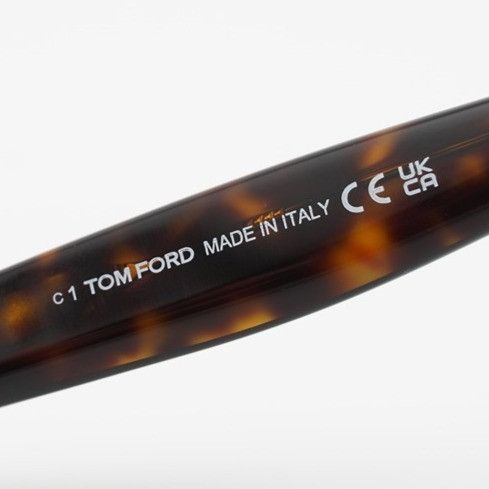 Tom Ford Tom Ford Mikel FT1085 52H Sunglasses Havana Rectangle Frame Size ONE SIZE - 4 Thumbnail