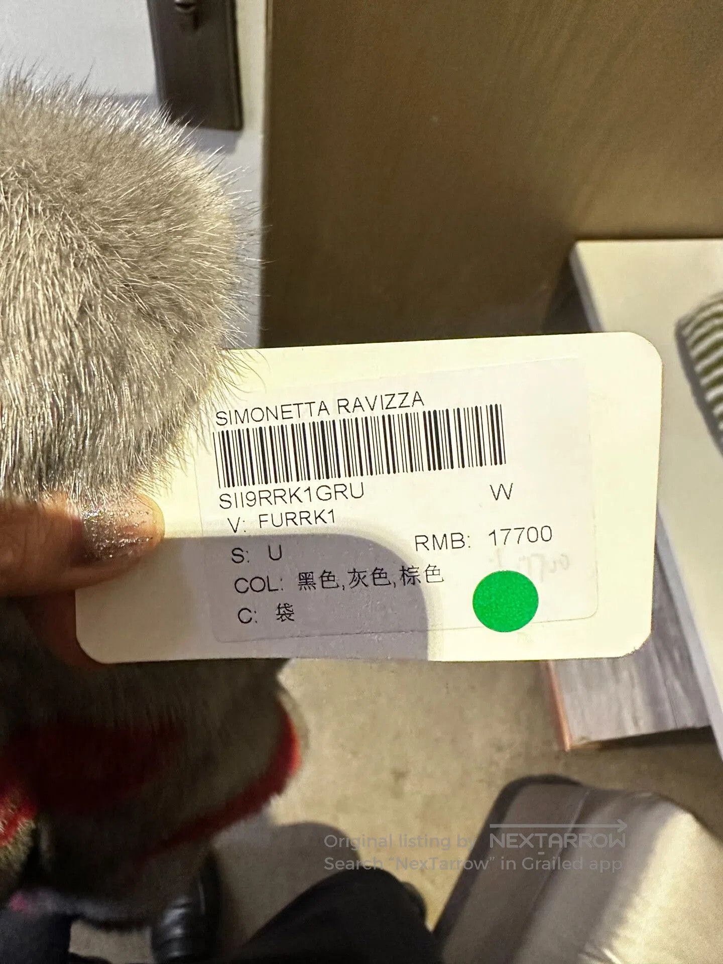 Simonetta Ravizza Simonetta Ravizza Gray Fur Bag. Size ONE SIZE - 9 Thumbnail