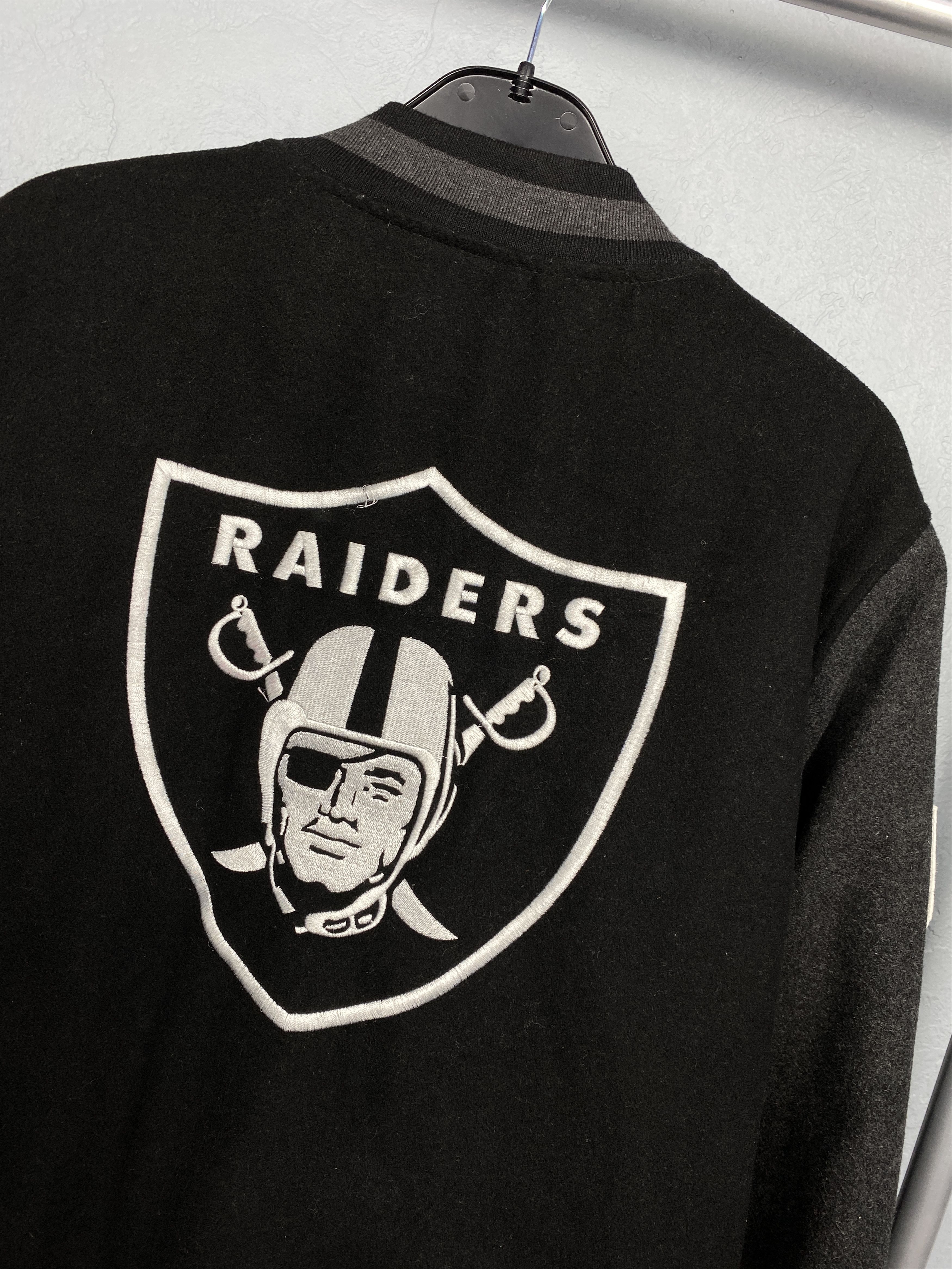 NFL Raiders NFL Wool Bomber Jacket Y2K Varsity Size US L / EU 52-54 / 3 - 2 Thumbnail