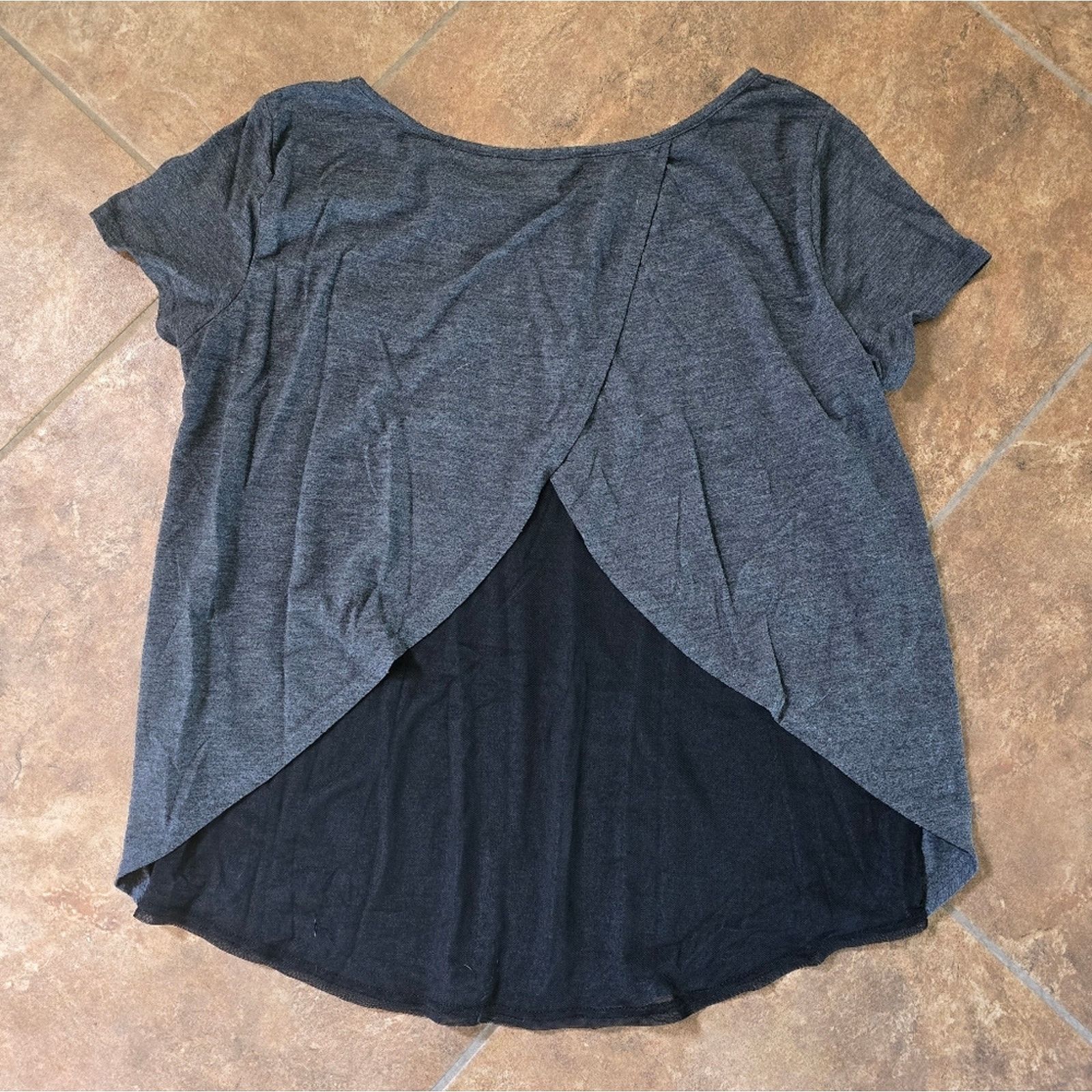 Other Dark Grey Xersion Back Flap Short Sleeve Size L / US 10 / IT 46 - 2 Thumbnail