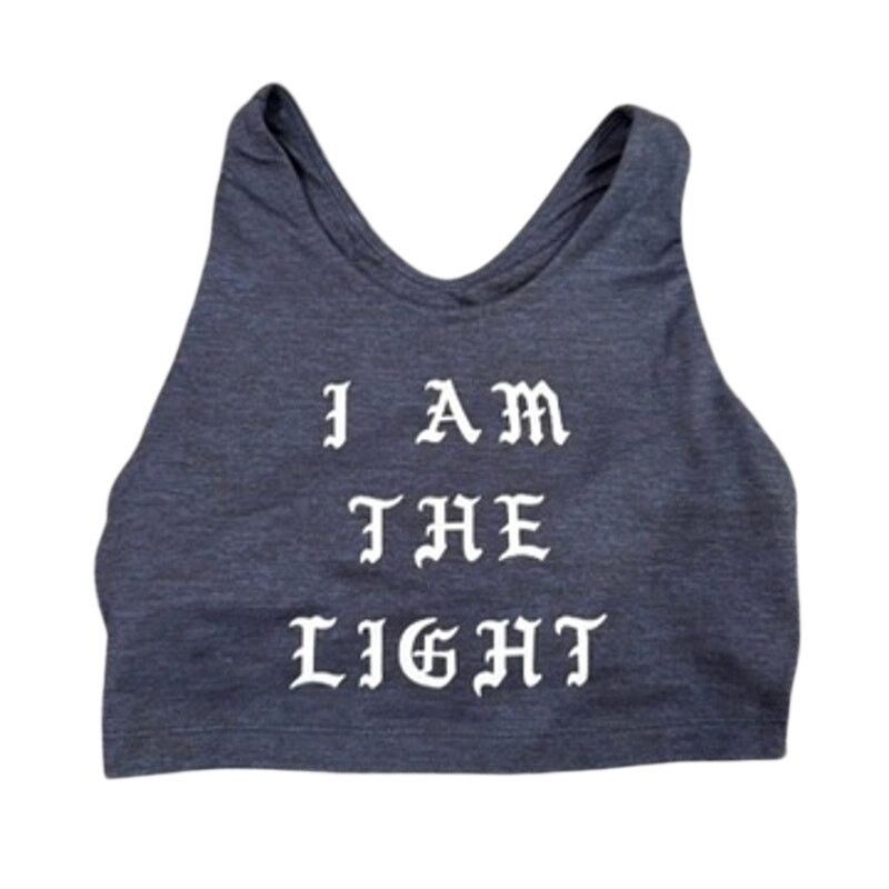 Spiritual Gangster Spiritual Gangster I am the Light Tech Crop Bra, Size S Size ONE SIZE - 3 Thumbnail
