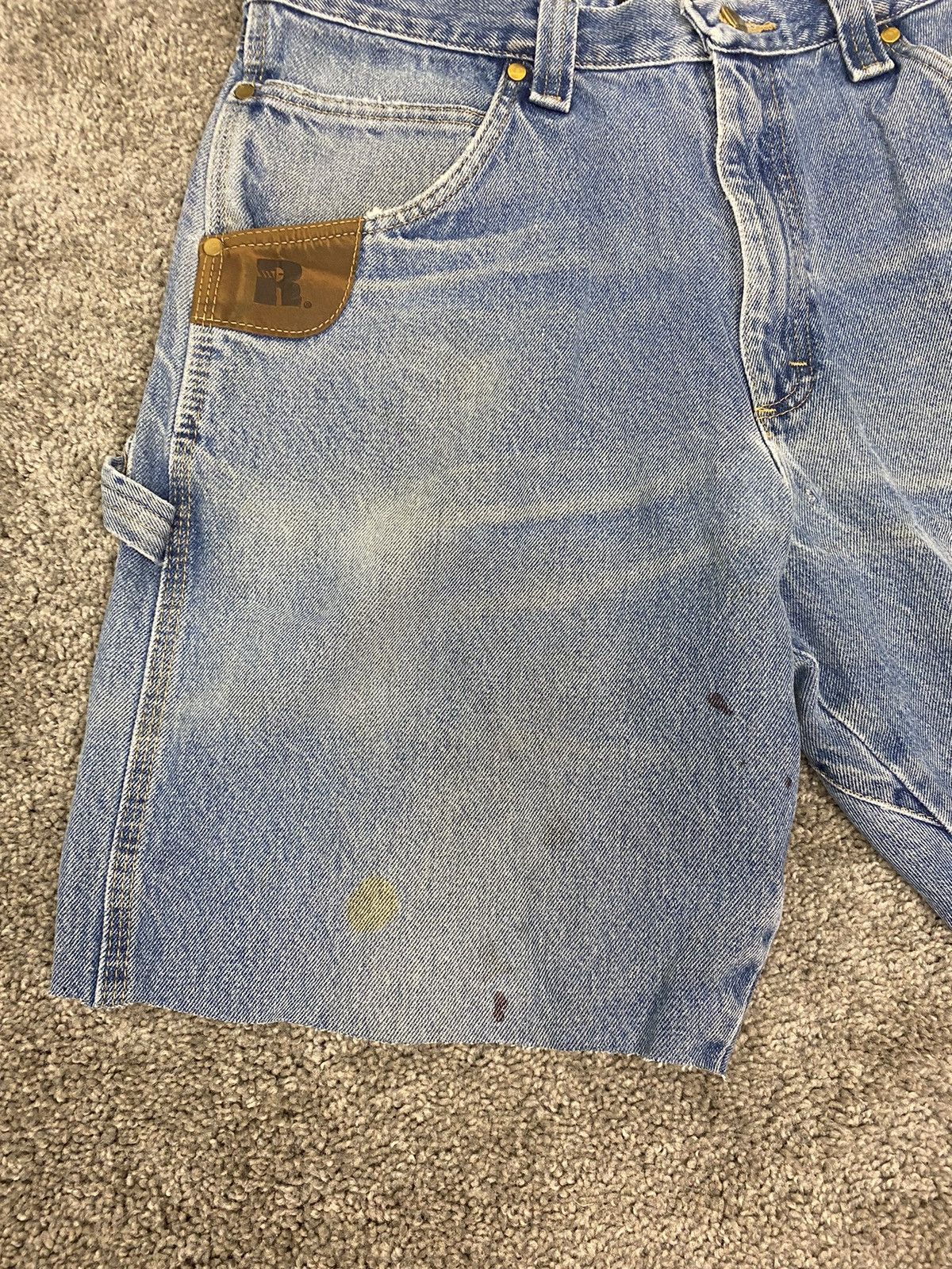 Vintage × Wrangler Y2k wrangler riggs workwear carpenter jorts Size US 35 - 8 Thumbnail