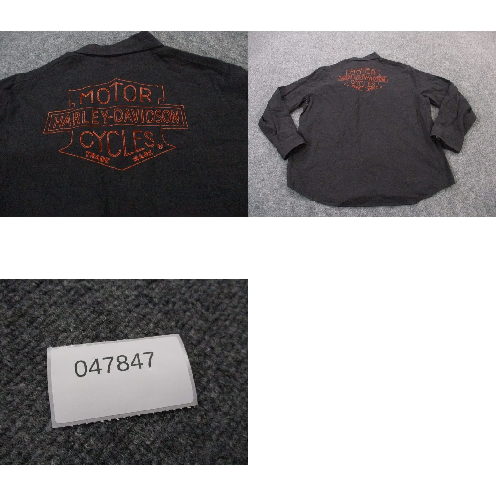Harley Davidson Harley-Davidson Shirt Men XL Black Motorcycle Biker Casual Embroidered Buttons Pocket Logo Size US XL / EU 56 / 4 - 10 Thumbnail