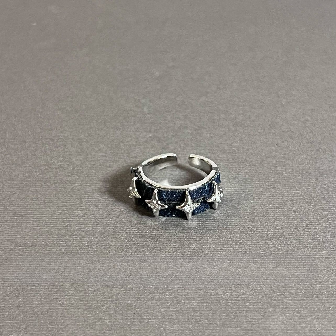 Jewelry × Vintage Fashion Street Adjustable Star Men's Ring Size ONE SIZE - 2 Thumbnail