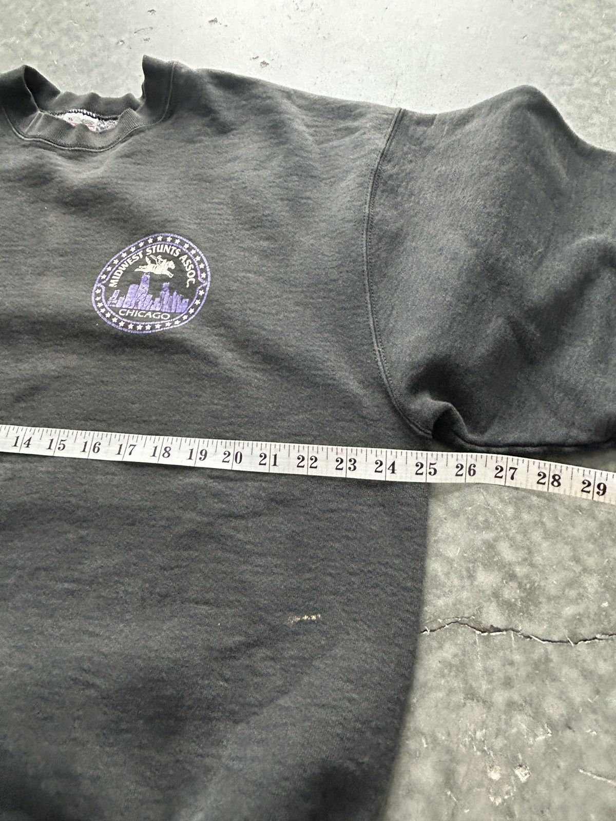 Fruit Of The Loom Vintage 90s Midwest Stunts Association Chicago Sweatshirt Size US XL / EU 56 / 4 - 7 Thumbnail