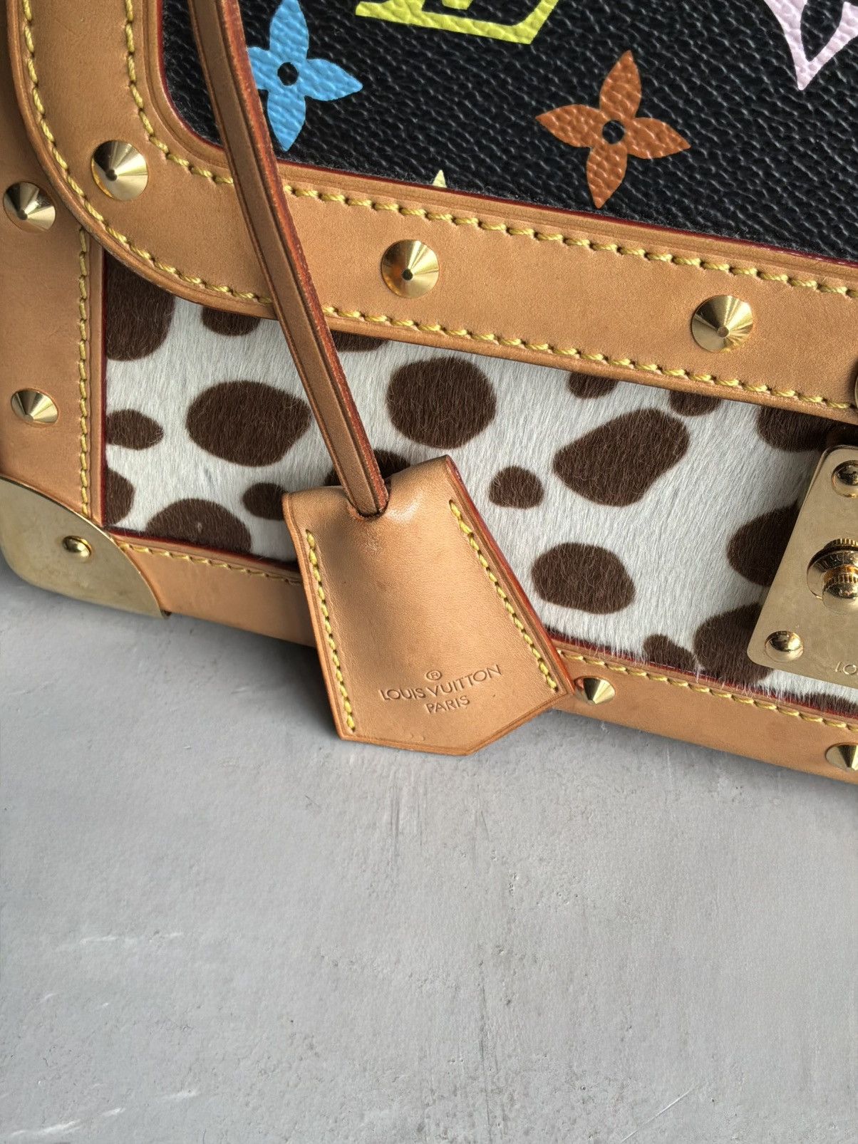 Louis Vuitton × Takashi Murakami 2003 Louis Vuitton x Murakami - SAC Rabat Dalmatian Ponyhair Size ONE SIZE - 8 Thumbnail