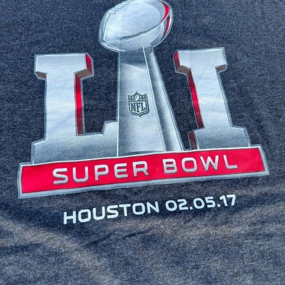 NFL NEW MAJESTIC SUPER BOWL 51 HOUSTON 2017 T-SHIRT SZ XL Size US XL / EU 56 / 4 - 2 Thumbnail