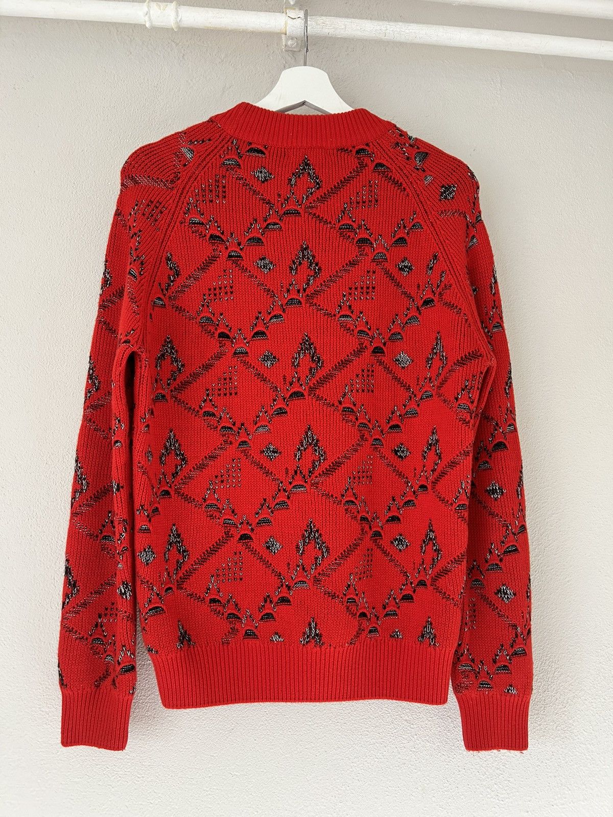 Saint Laurent Paris Wool/Cashmere Blend Jacquard Sweater Size US S / EU 44-46 / 1 - 7 Thumbnail