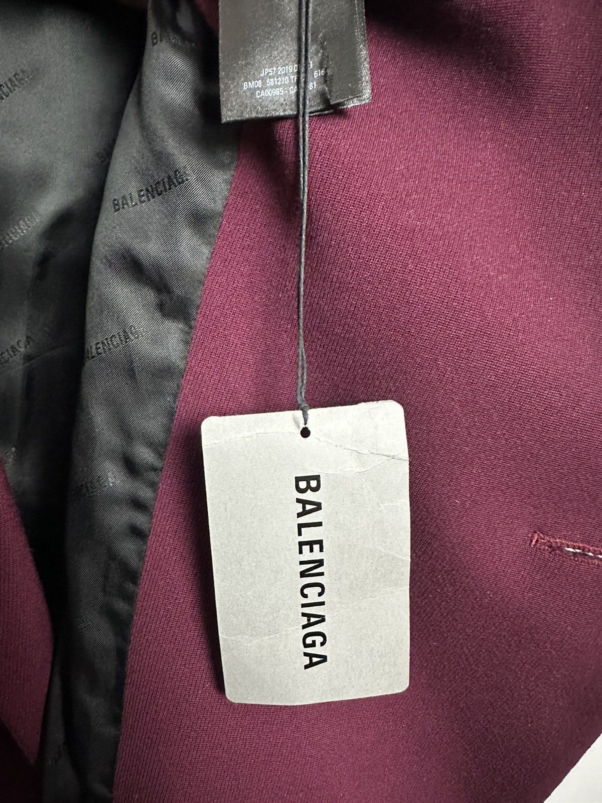 Balenciaga SS19 80s Shoulder Wool Coat Size US M / EU 48-50 / 2 - 10 Thumbnail