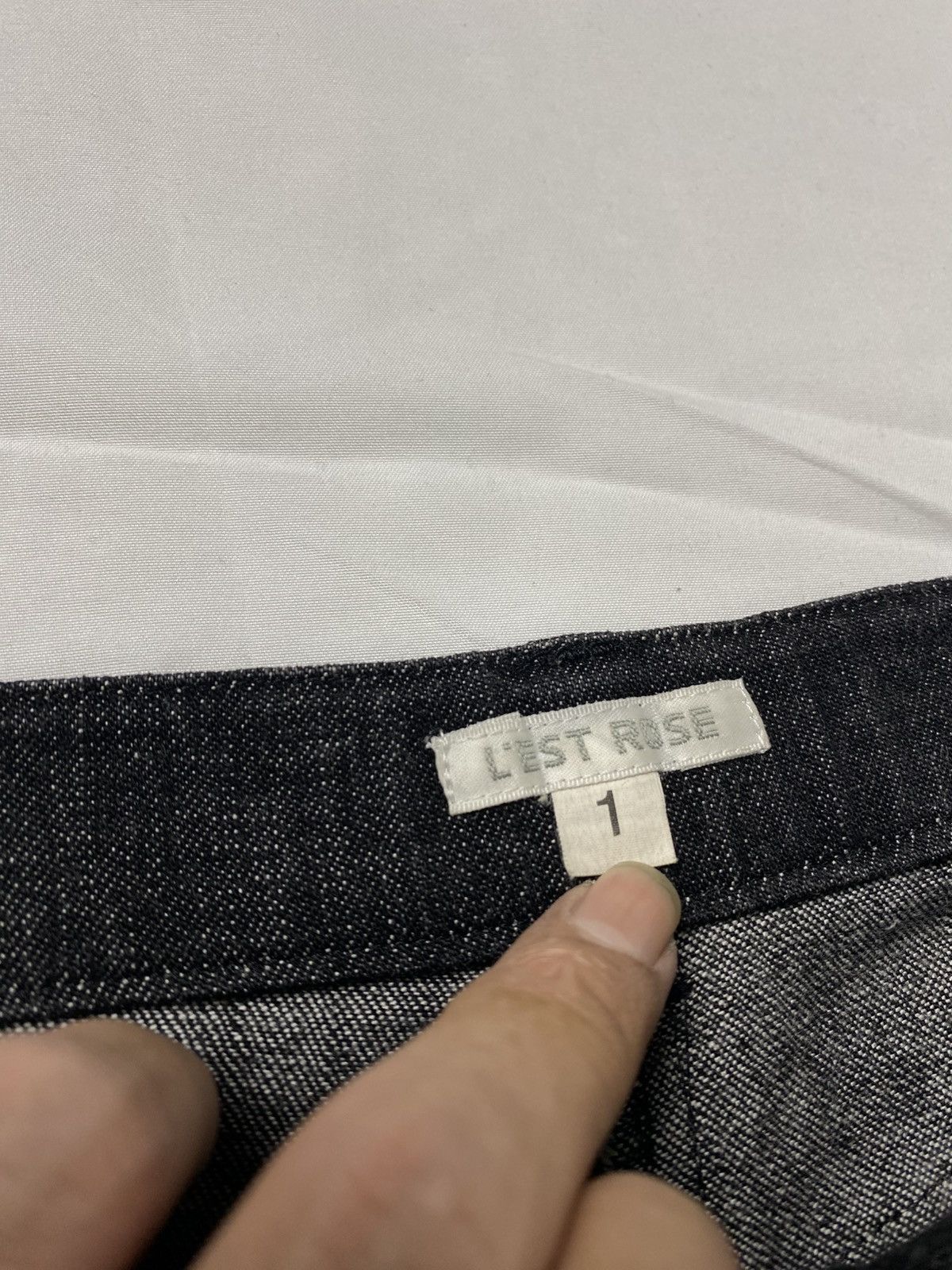 Tornado Mart L’est Rose Flared Lace Up Denim Pants like Tornado Mart Size US 28 / EU 44 - 9 Thumbnail