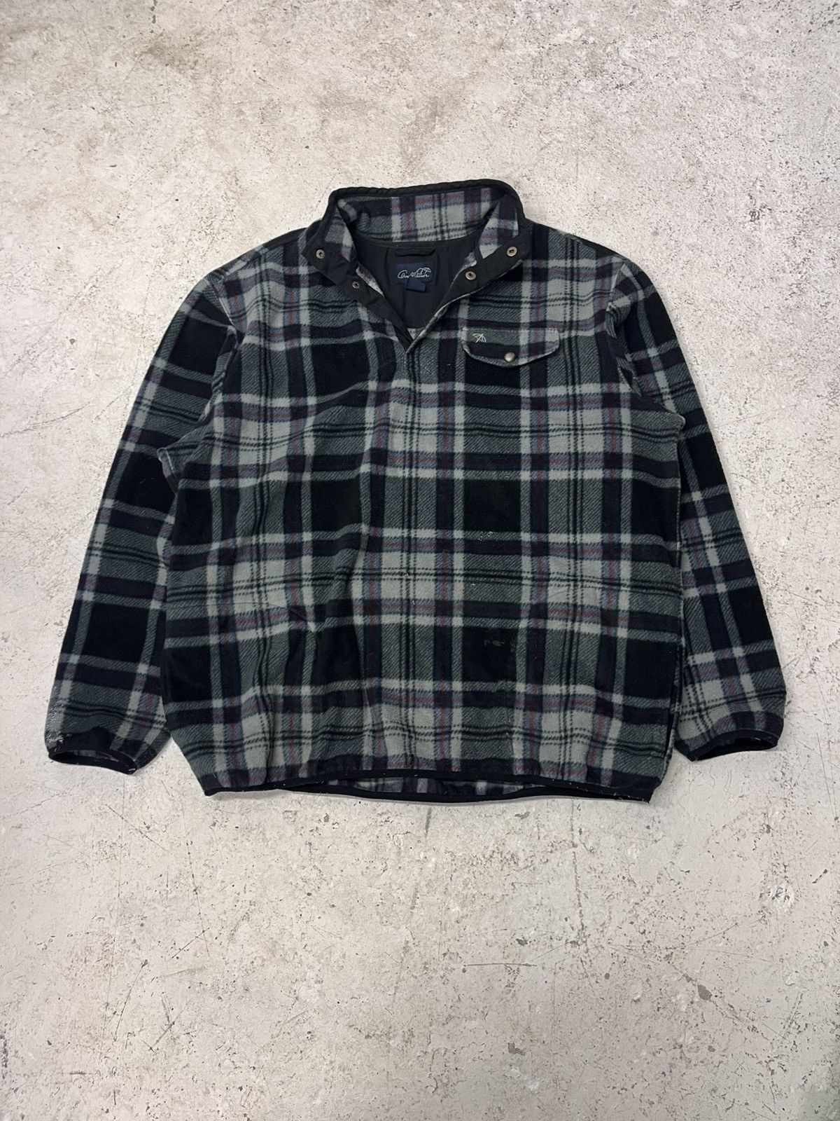 Vintage Arnold palmer plaid button up fleece Size US XL / EU 56 / 4 - 2 Thumbnail