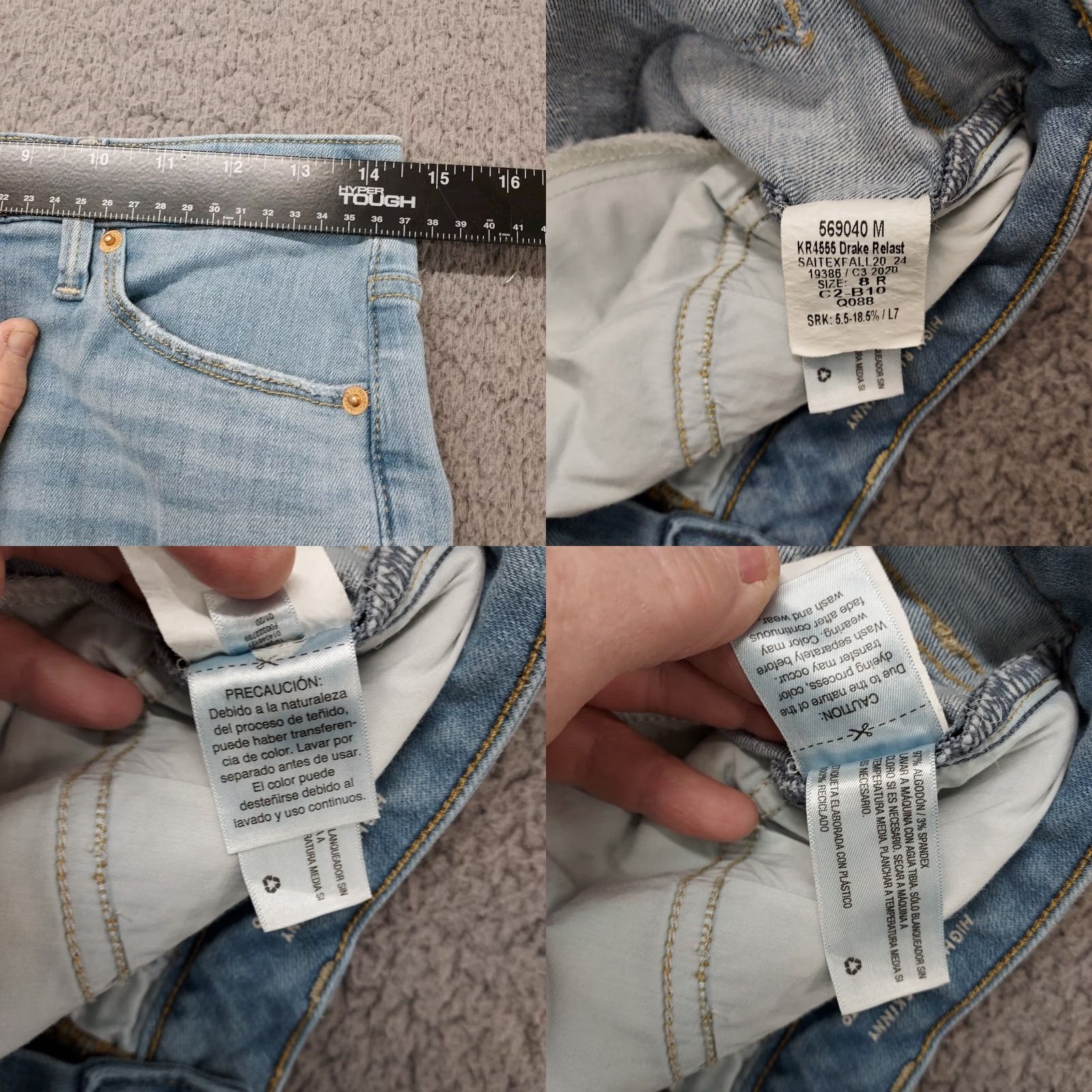 Vintage VINTAGE Universal Thread Jeans Womens Size 8/29R Blue Denim High Rise Skinny Size 30" / US 8 / IT 44 - 9 Thumbnail