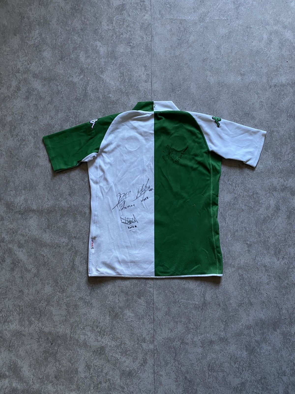 Vintage AUTOGRAPHED 2003/04 Feyenoord Rotterdam Away Jersey Kappa Size US S / EU 44-46 / 1 - 6 Thumbnail