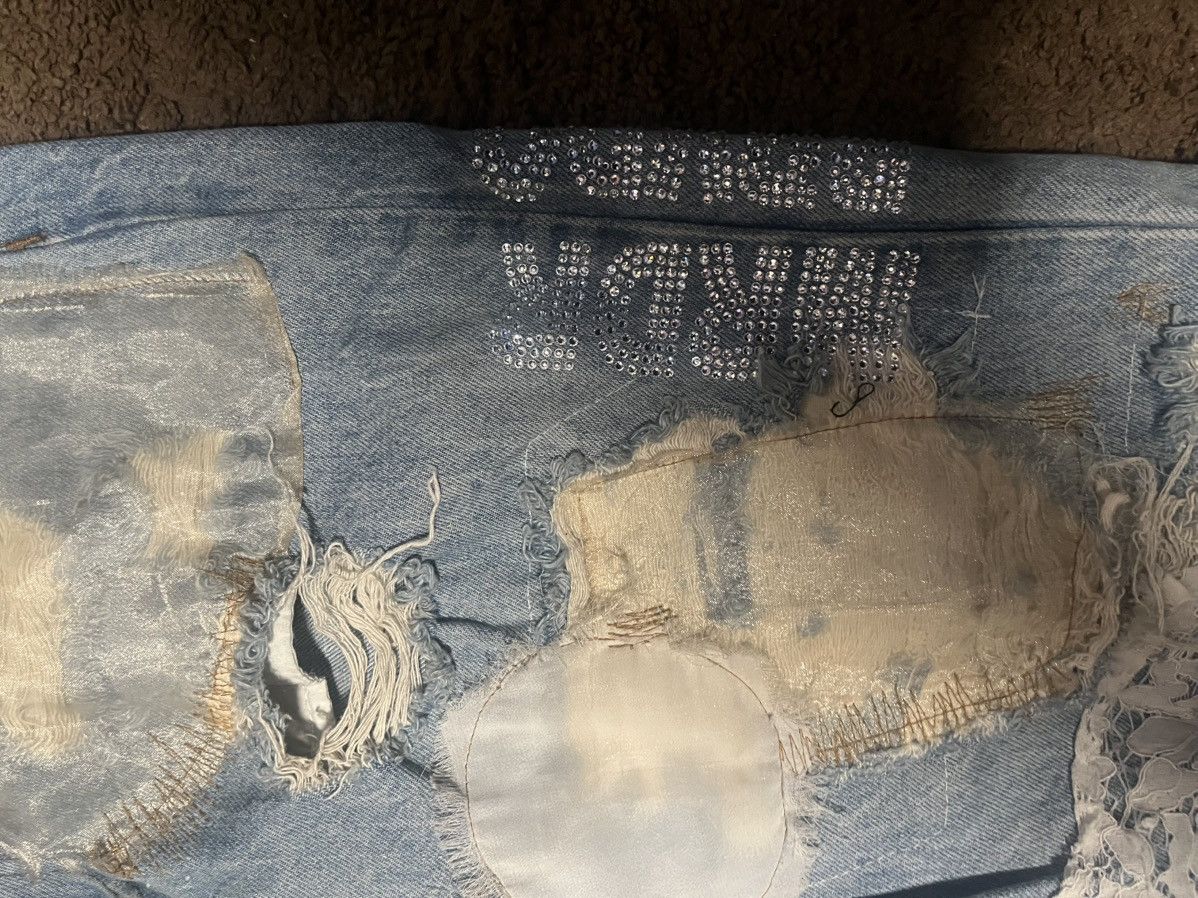 Ev Bravado Who Decides War Lace Detail Jeans Size US 34 / EU 50 - 6 Thumbnail