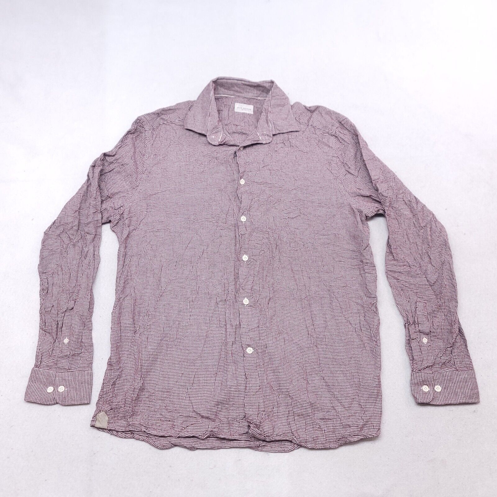 Jack Victor Jack Victor Button Up Shirt Mens Size Extra Large XL Maroon Size US XL / EU 56 / 4 - 2 Thumbnail