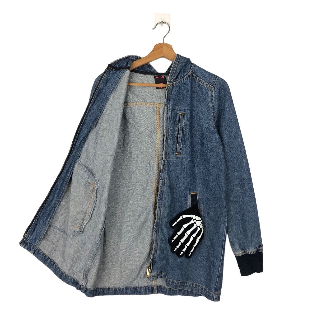Japanese Brand DENIM JACKET HOODIE CHORE X-GIRL HYSTERIC GLAMOUR STYLE Size US M / EU 48-50 / 2 - 9 Thumbnail