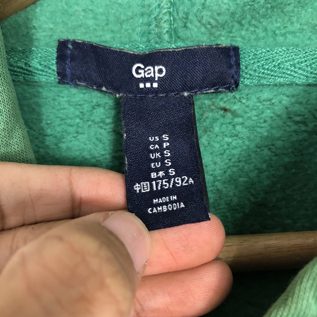 Gap 📌Rich Green Gap Hoodie Pull Over Spell Out Big Logo Size US S / EU 44-46 / 1 - 17 Thumbnail