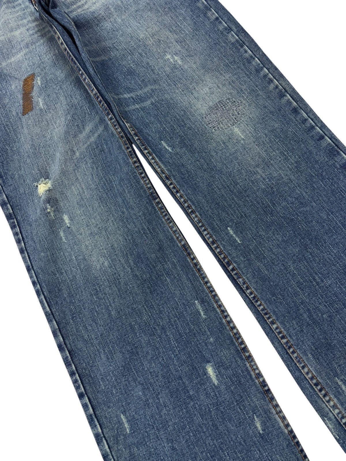 Beauty Beast × Japanese Brand Vtg Nylaus Distressed Paint Splash Jeans Size US 32 / EU 48 - 4 Thumbnail