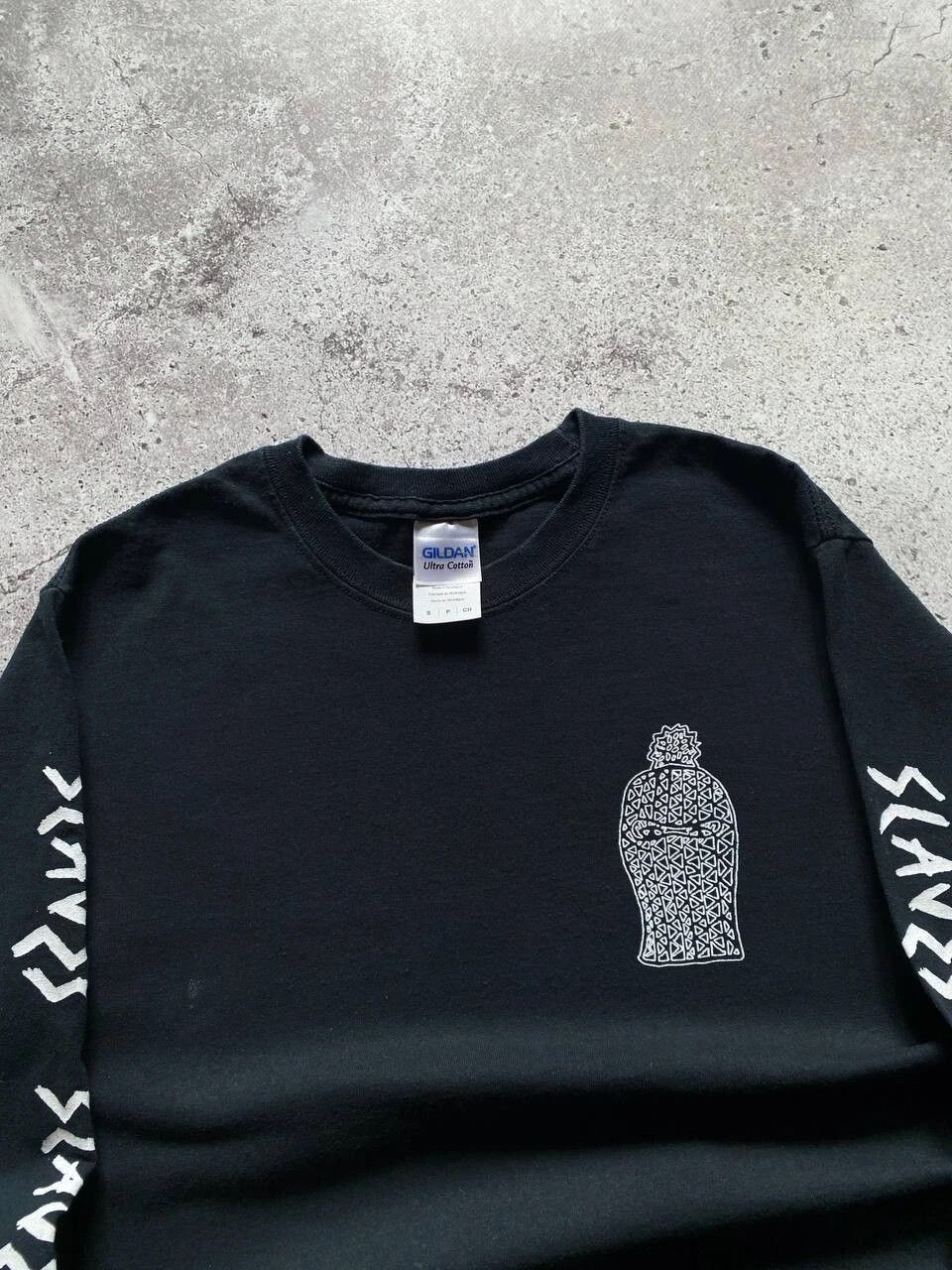 Band Tees SLAVES "TAKE CONTROL" HARDCORE PUNK BAND LONGSLEEVE PAINTED Size US S / EU 44-46 / 1 - 8 Thumbnail