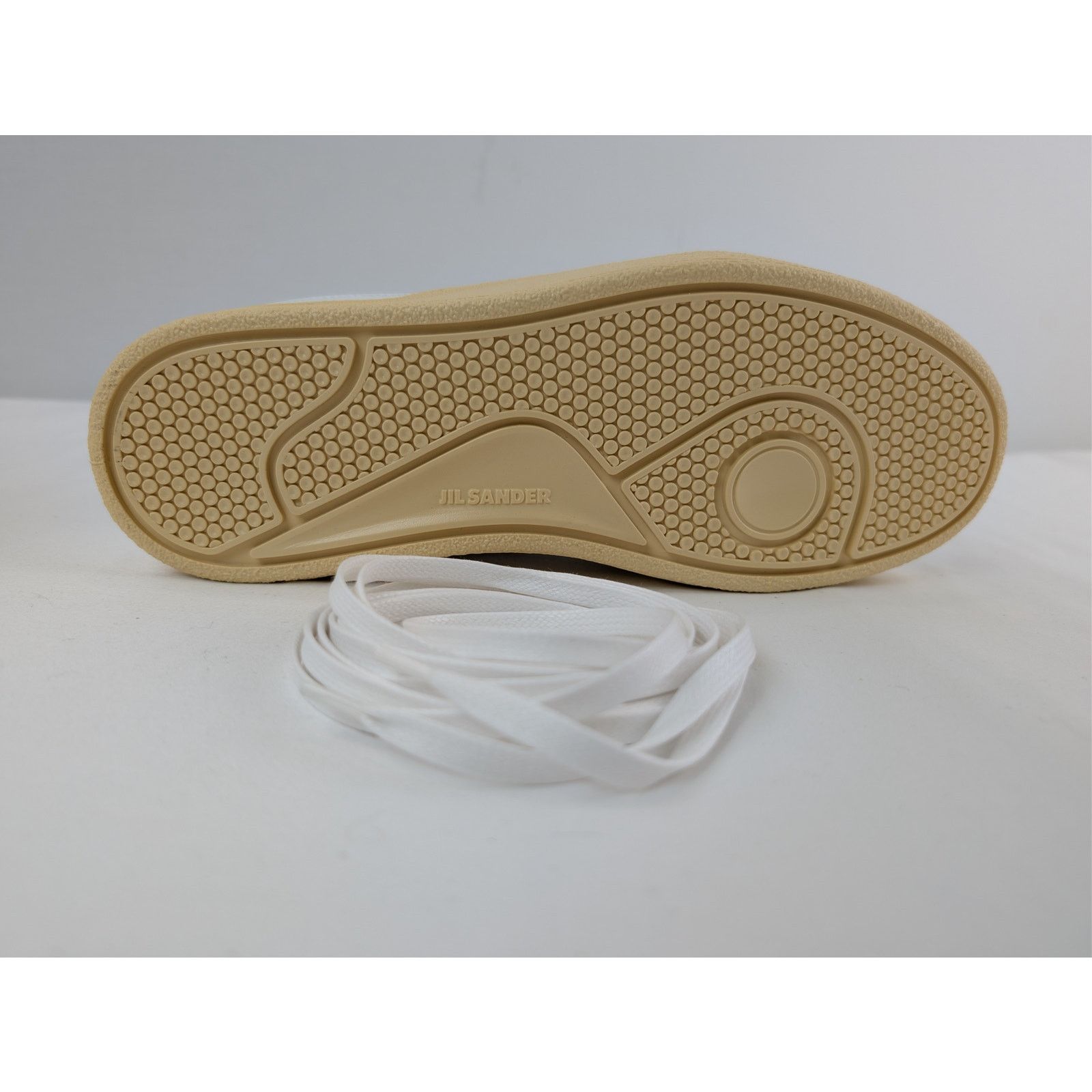 Jil Sander o1rshd1 Dragon Fabric Gummy Cow Nappa Sneakers in White Size US 11 / EU 44 - 13 Thumbnail
