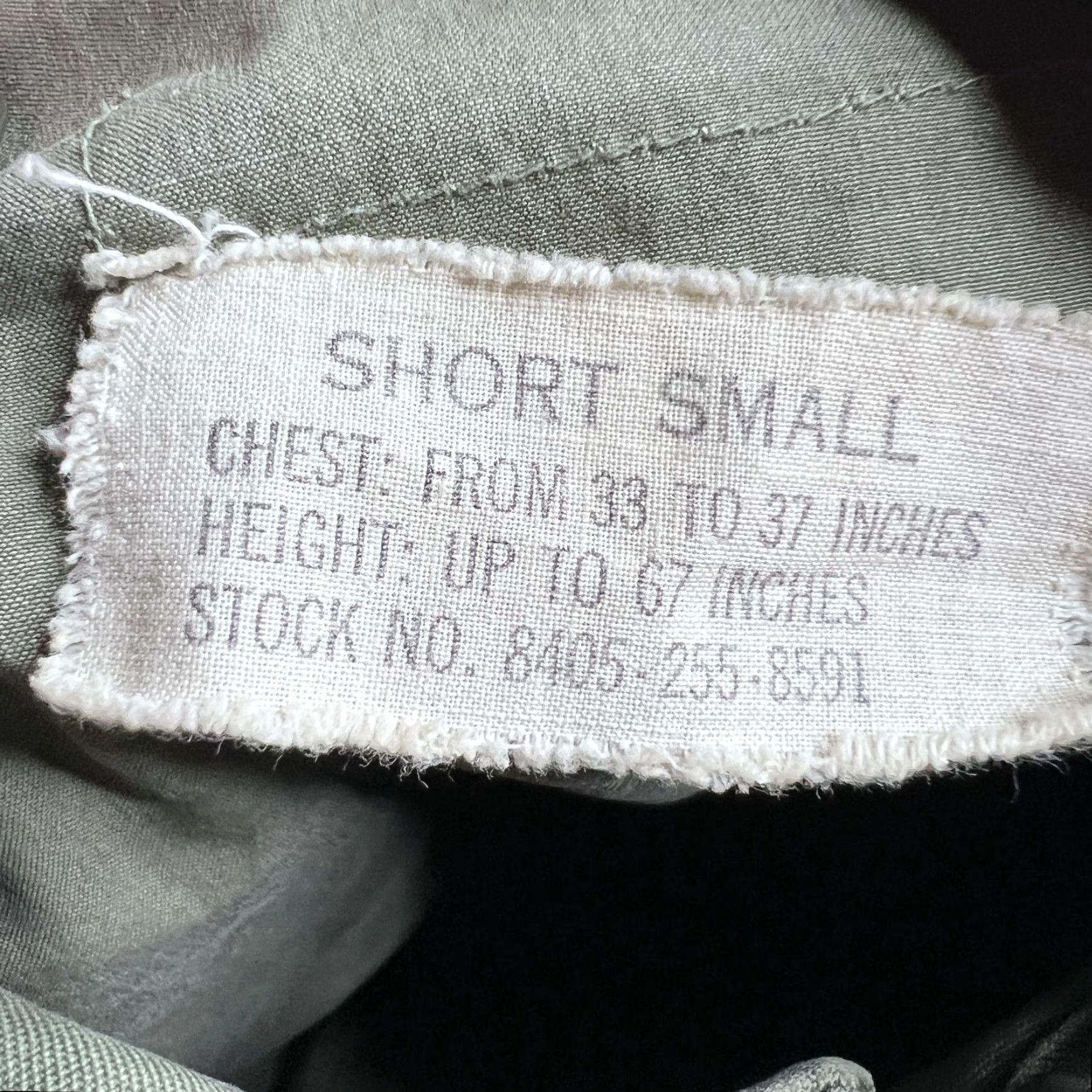 Vintage VINTAGE Military Coat Mens Small Short Green 50s OG-107 USATC Armor Field Coat Jacket Size US 29 - 6 Thumbnail