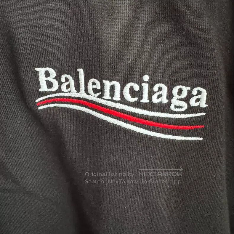 Balenciaga Balenciaga Black Short Sleeve T-Shirt, M, Embroidery, Back Size US M / EU 48-50 / 2 - 6 Thumbnail