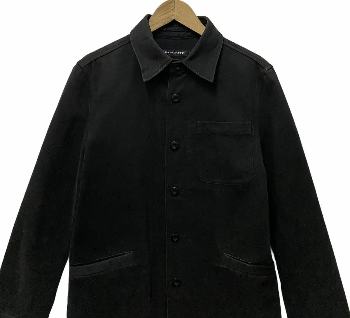 45rpm × Boycott × Yohji Yamamoto Boycott Japan Black Chore Jacket Button Size US M / EU 48-50 / 2 - 4 Thumbnail