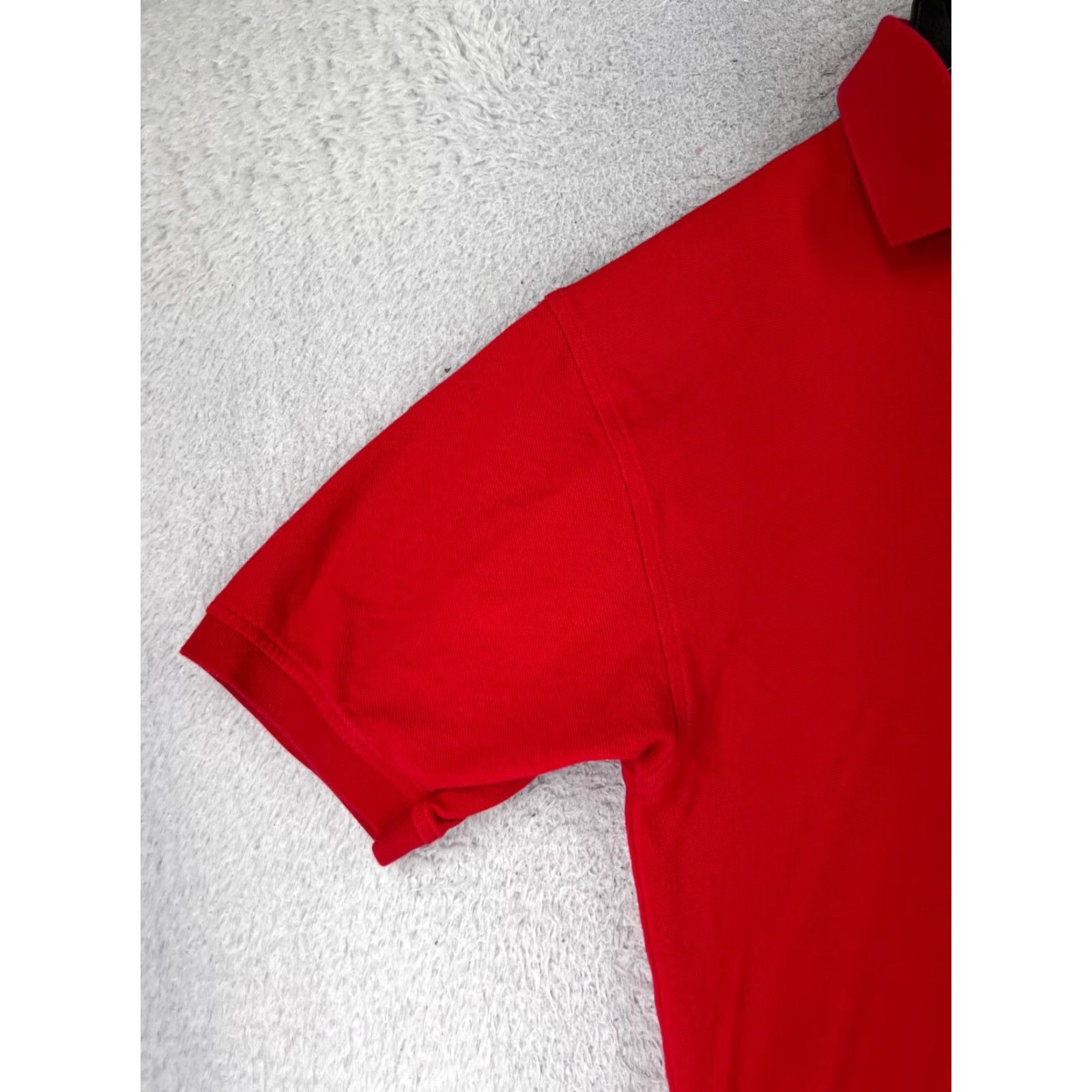Tommy Hilfiger VINTAGE Tommy Hilfiger Polo Shirt Men XL Red 100% Cotton Knit Short Sleeve Solid Embroidered Logo Golf/Activewear Modern American Sports Mens Size US XL / EU 56 / 4 - 3 Thumbnail