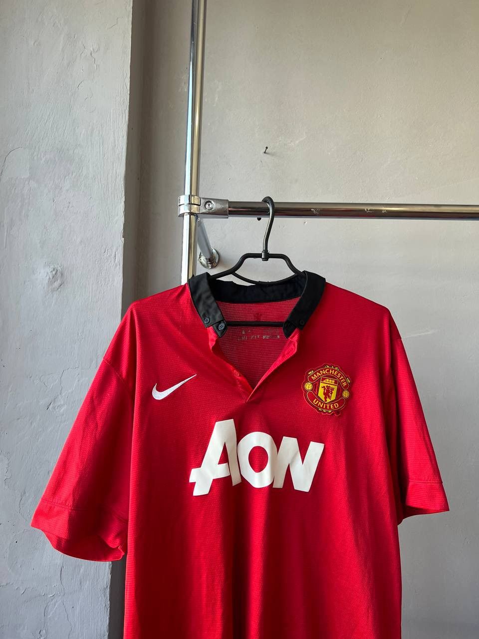 Nike 2013/14 MANCHESTER UNITED HOME SOCCER FOOTBALL JERSEY SHIRT Size US XL / EU 56 / 4 - 3 Thumbnail