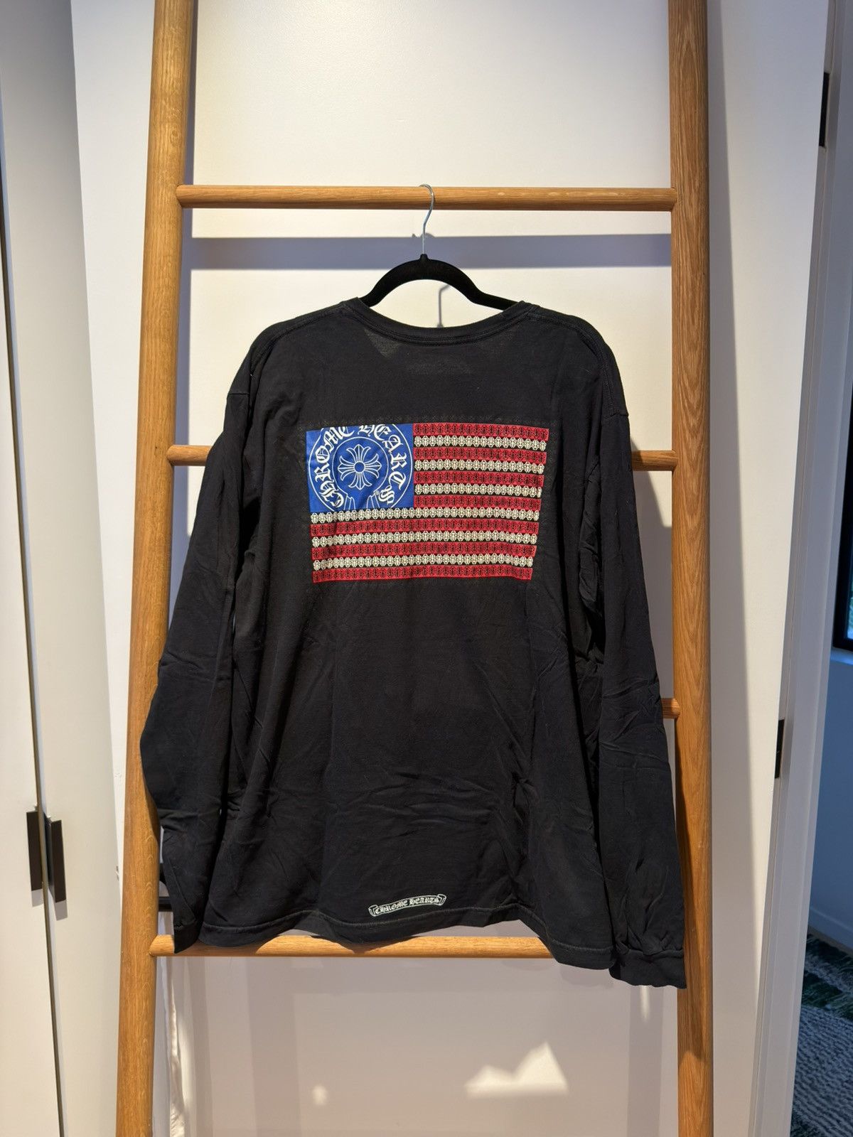 Chrome Hearts Chrome Hearts USA Flag Long Sleeve Tee Size US XXL / EU 58 / 5 - 2 Thumbnail