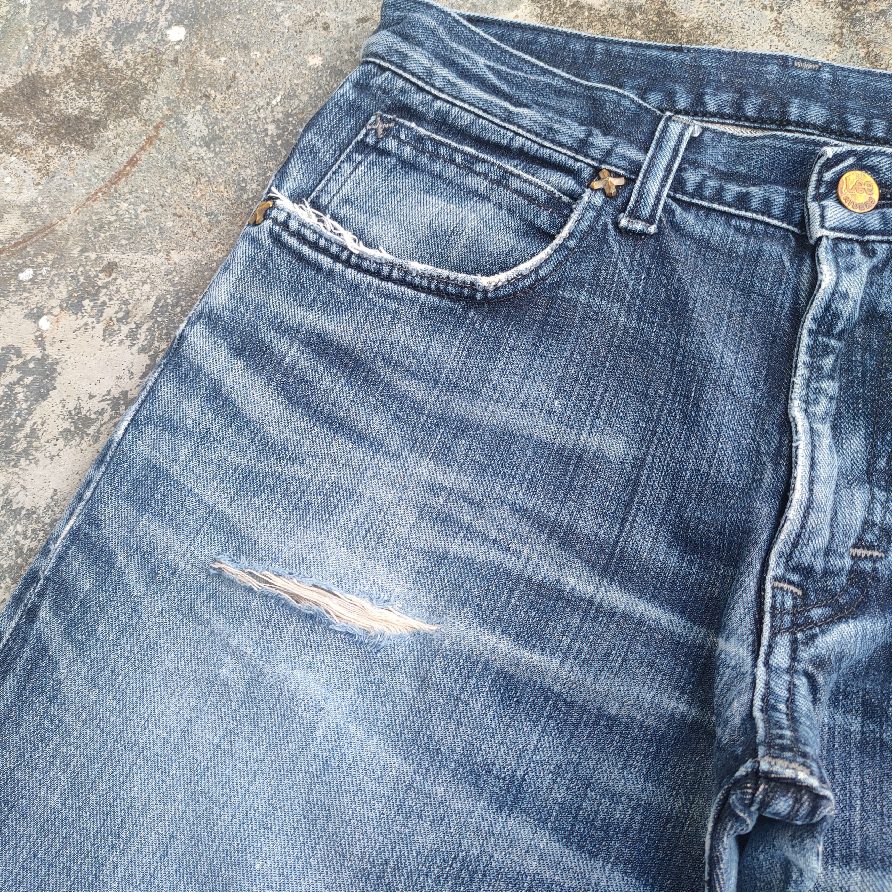 Lee VINTAGE LEE FLARE FADED JEANS DENIM PANTS Size US 31 - 5 Thumbnail