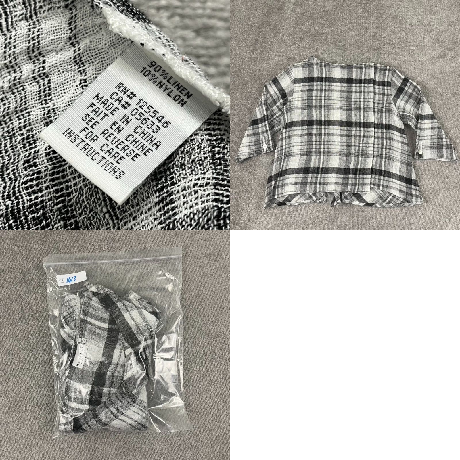 Habitat HABITAT Clothes To Live Shirt Womens M Plaid Linen 3/4 Sleeve Lagenlook Top Size M / US 6-8 / IT 42-44 - 8 Thumbnail