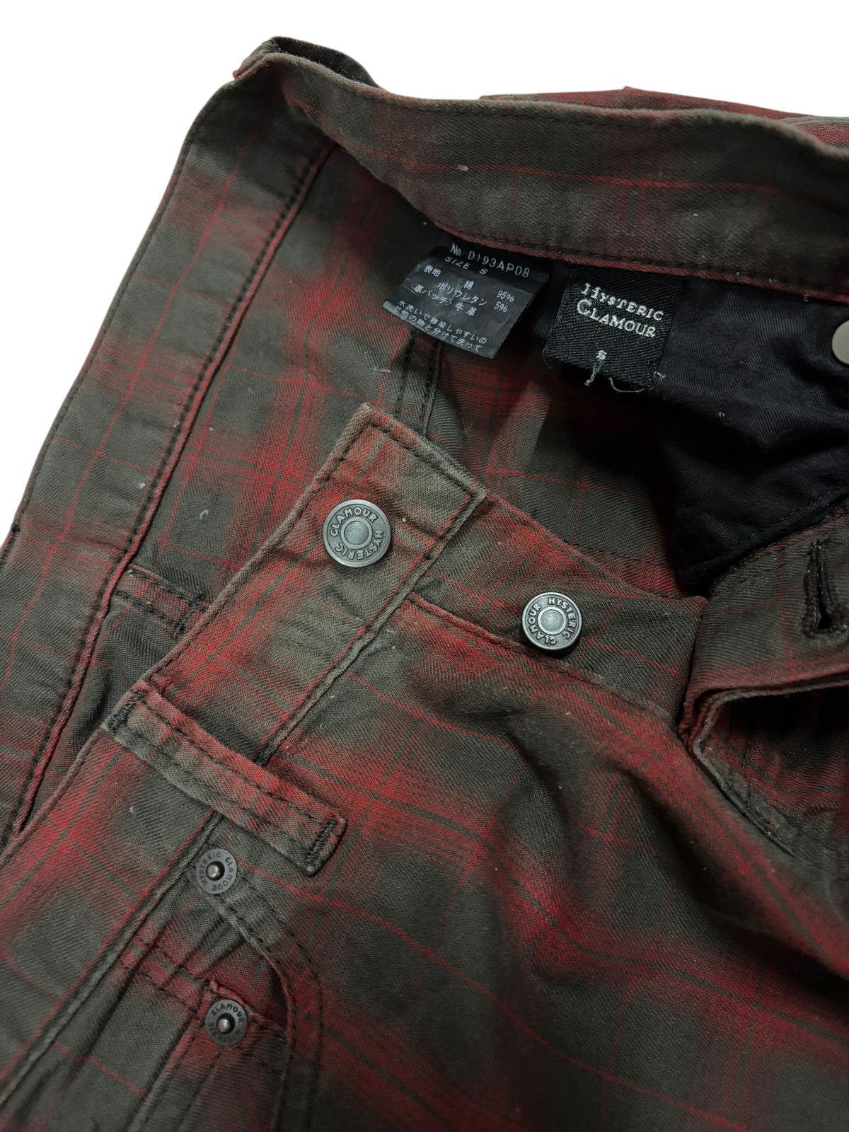 Hysteric Glamour × Japanese Brand × Seditionaries Bondage Punk Hysteric Glamour Plaid Skinny Jeans Size US 30 / EU 46 - 7 Thumbnail