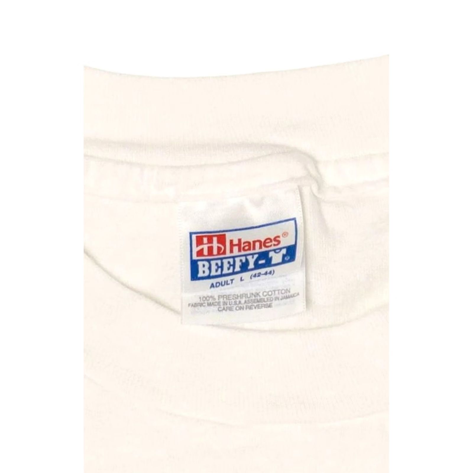 Hanes VINTAGE LAPD Pigs Single Stitch T-Shirt Hanes Large White 1990s Mens Womens Unisex Adults T-Shirt XS-XL Size US L / EU 52-54 / 3 - 5 Thumbnail