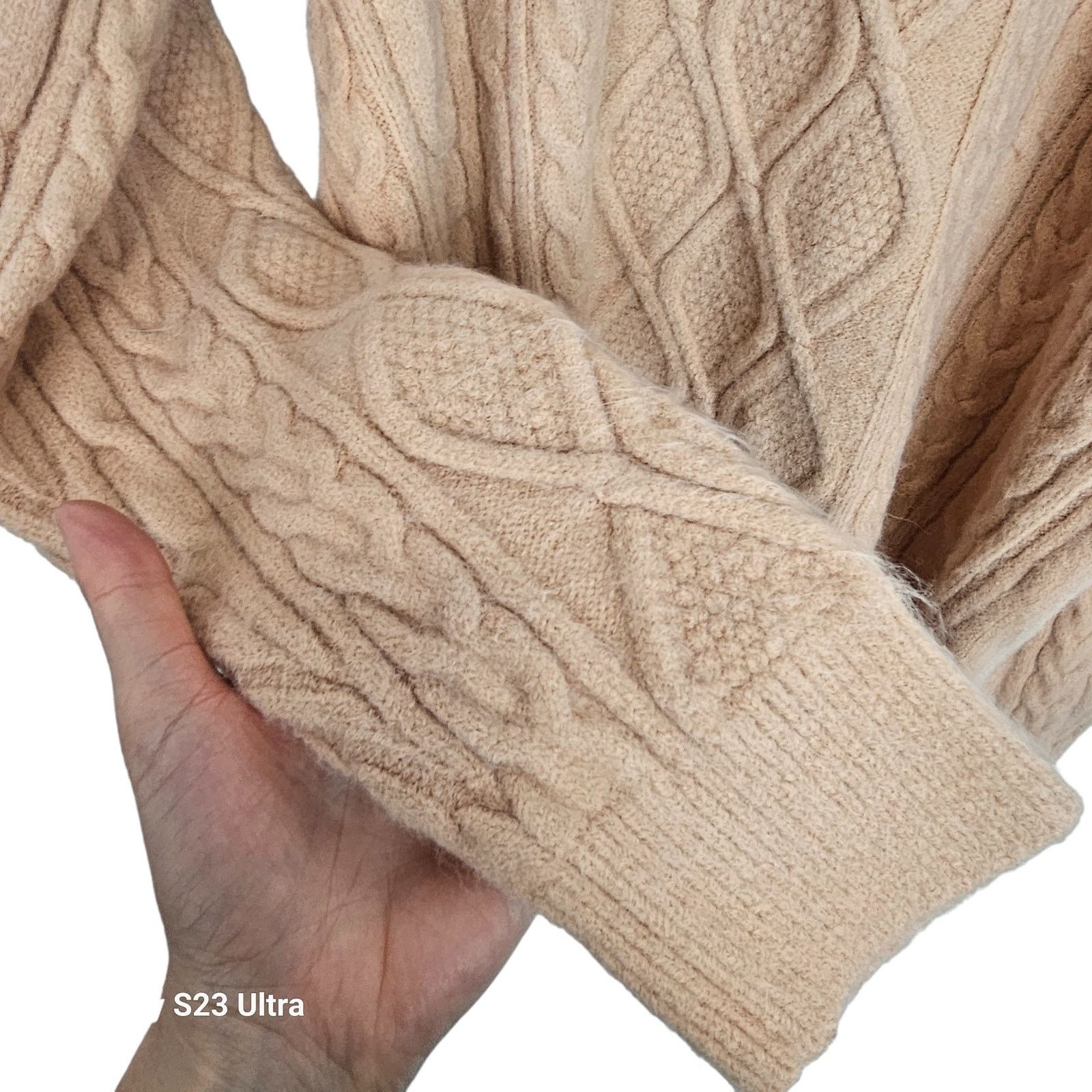 Eden Park Aelfric Eden Womens Cable Knit Fisherman Sweater M Cabincore Size M / US 6-8 / IT 42-44 - 4 Thumbnail