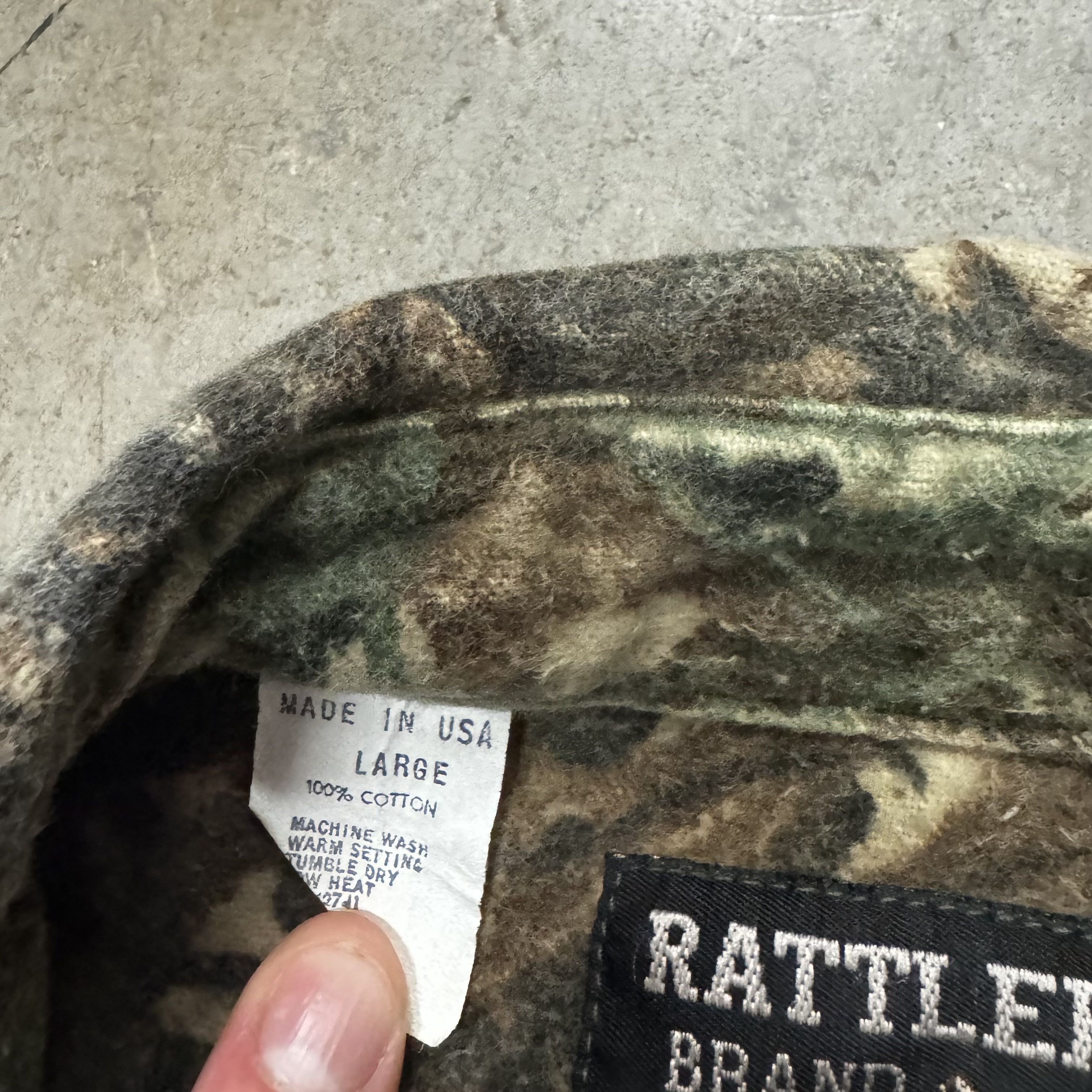 Realtree × Vintage VTG 90s Rattlers Brand RealTree Camo Button Down Shirt Size US L / EU 52-54 / 3 - 5 Thumbnail