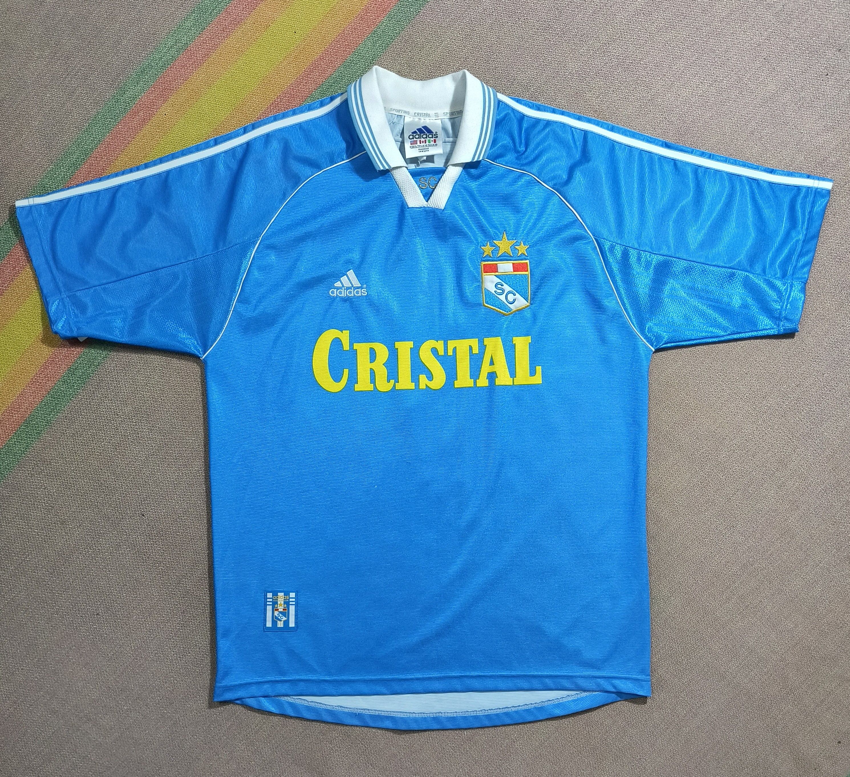 Adidas Vintage Adidas Sporting Cristal #7 1999 home jersey Size US XL / EU 56 / 4 - 2 Thumbnail
