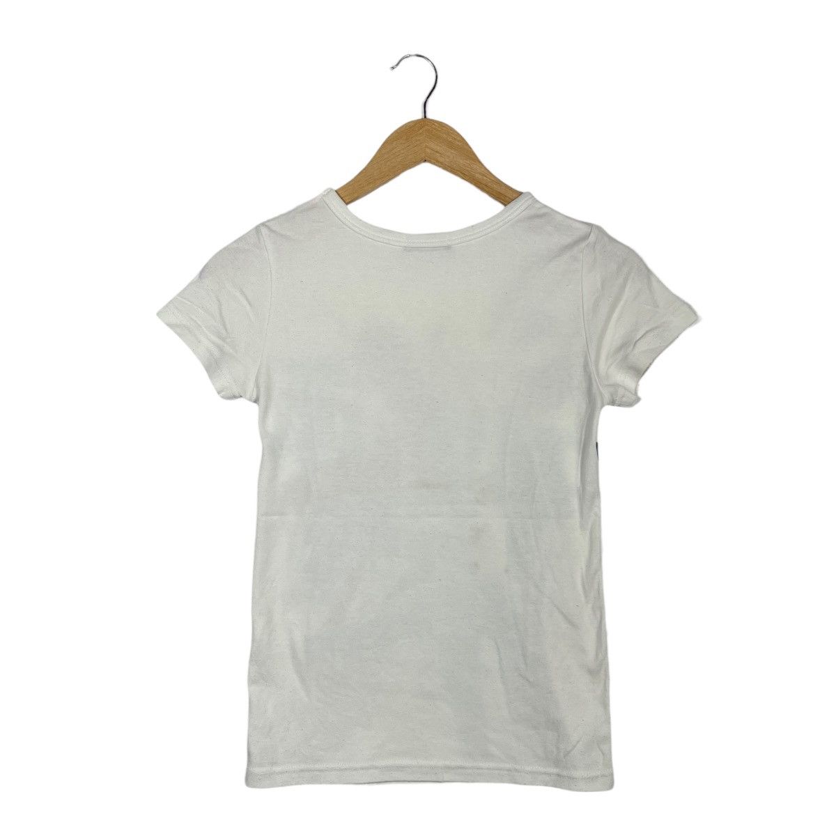 Vintage Spinkle Union Jack Graphic Baby Tee White Watch Intently Size M / US 6-8 / IT 42-44 - 4 Thumbnail