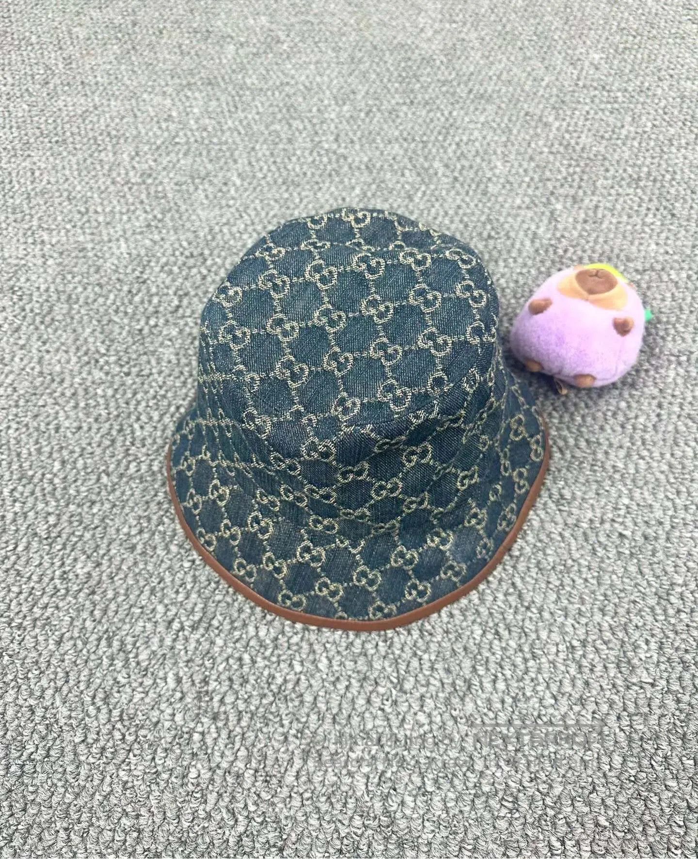 Gucci Guicci size L Blue Monogrammed Logo Fisherman Hat| Size ONE SIZE - 1 Thumbnail