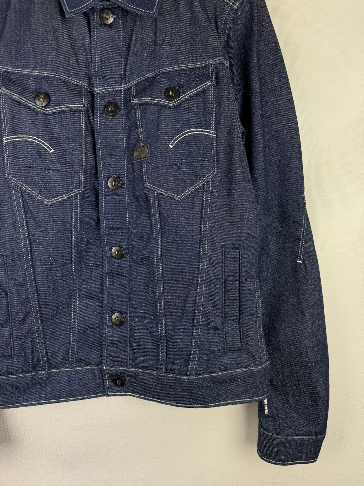 G-Star G Star Raw Men’s Arc 3D Slim JKT Denim Trucker Jacket Size S Size US S / EU 44-46 / 1 - 6 Thumbnail