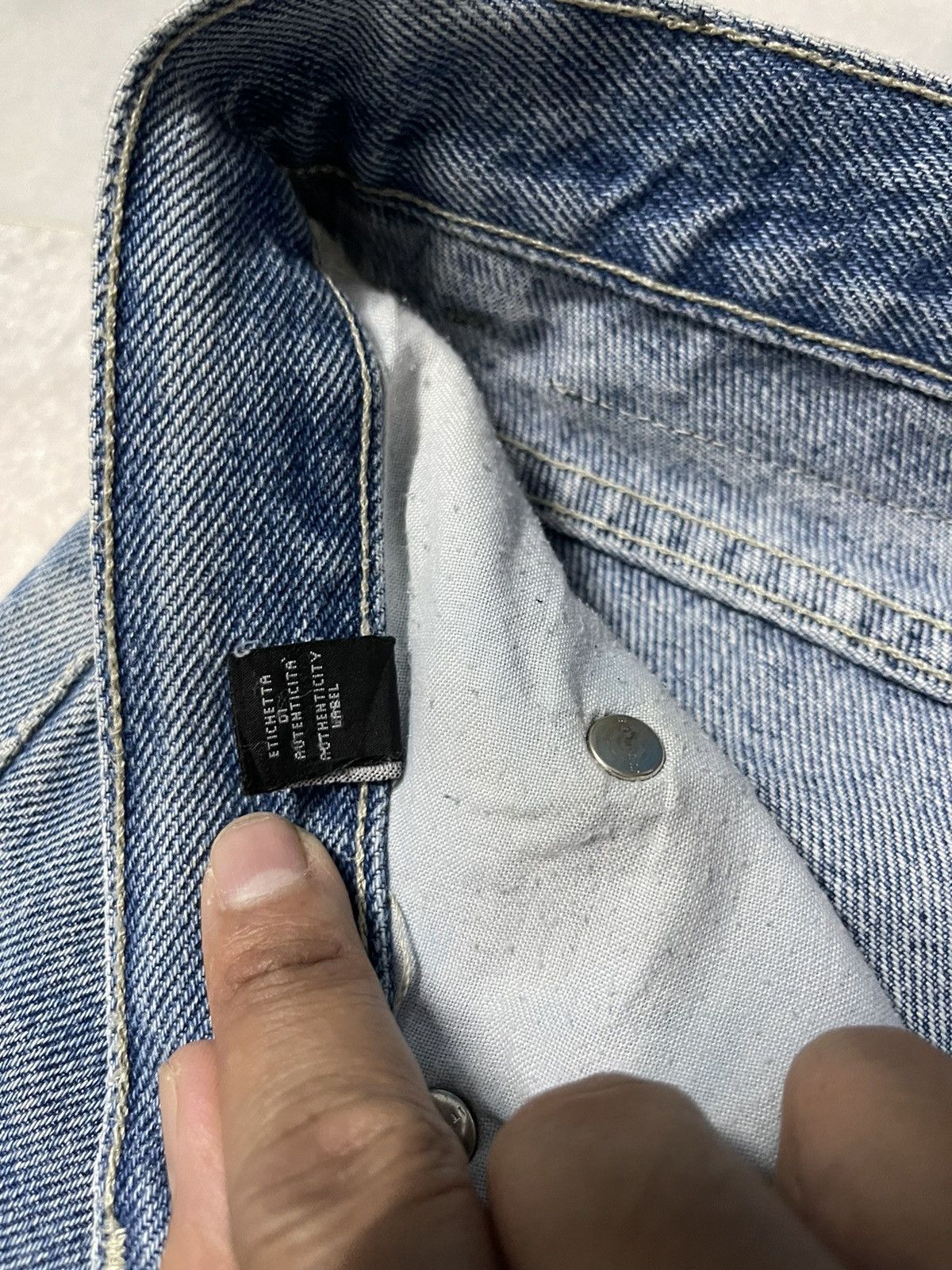 Versace × Versace Jeans Couture × Vintage Vintage Versace Jeans Couture Denim Jeans Blue Size US 34 / EU 50 - 16 Thumbnail