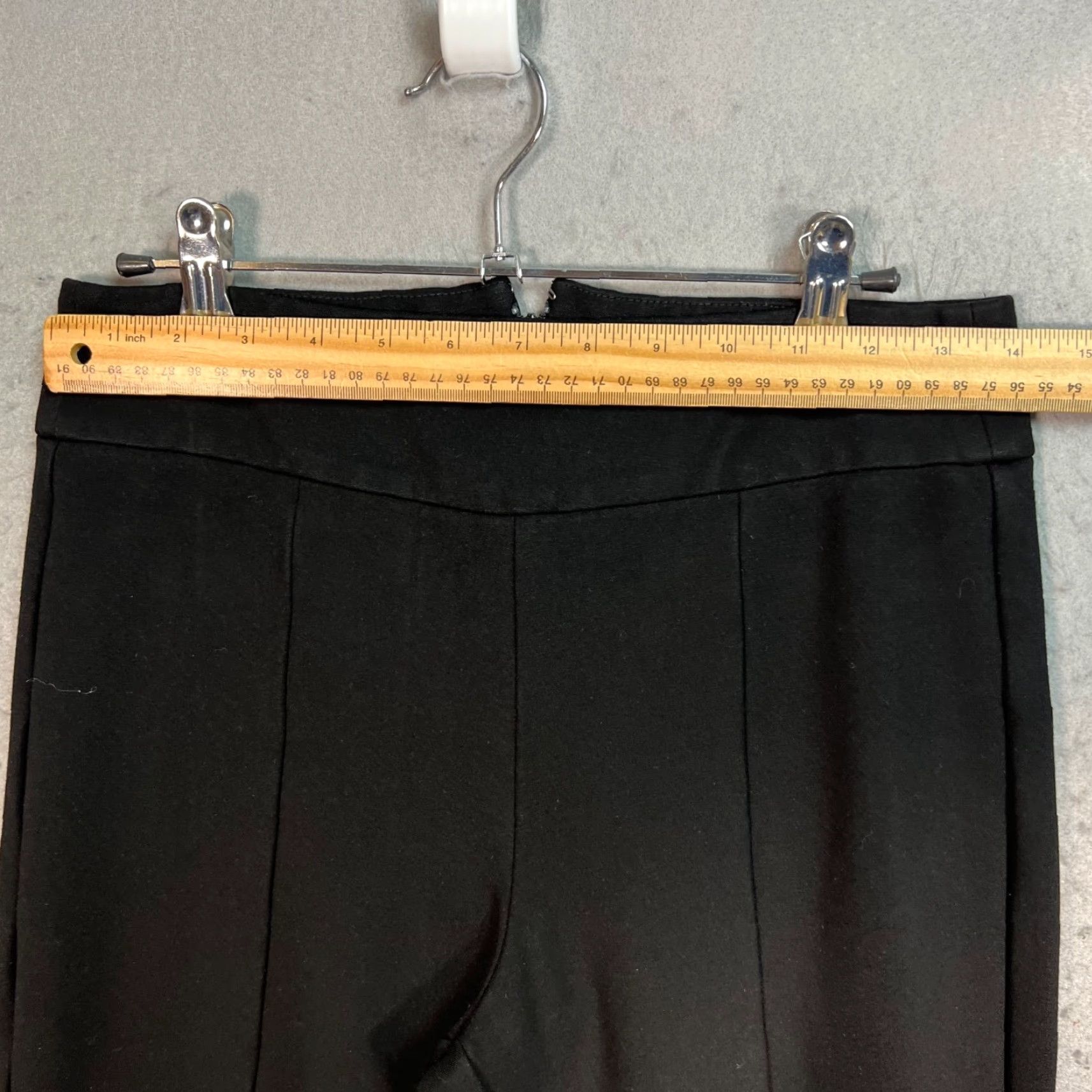J.Crew J.CREW Womens Small Black Flare Leg Pants Ankle Slit Italian Fabric Pants Womens Small Black Flare Leg Ankle Slit Italian Fabric Size 28" / US 6 / IT 42 - 5 Thumbnail