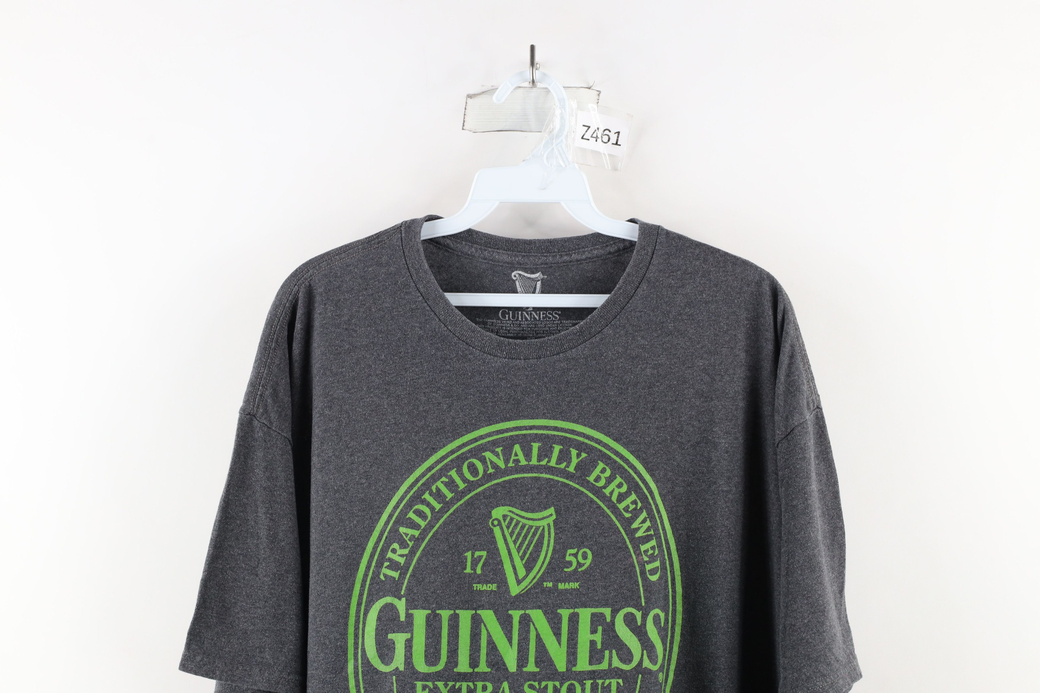 Vintage Vintage Y2K Guinness Beer Out Short Sleeve T-Shirt Gray Size US XXL / EU 58 / 5 - 2 Thumbnail