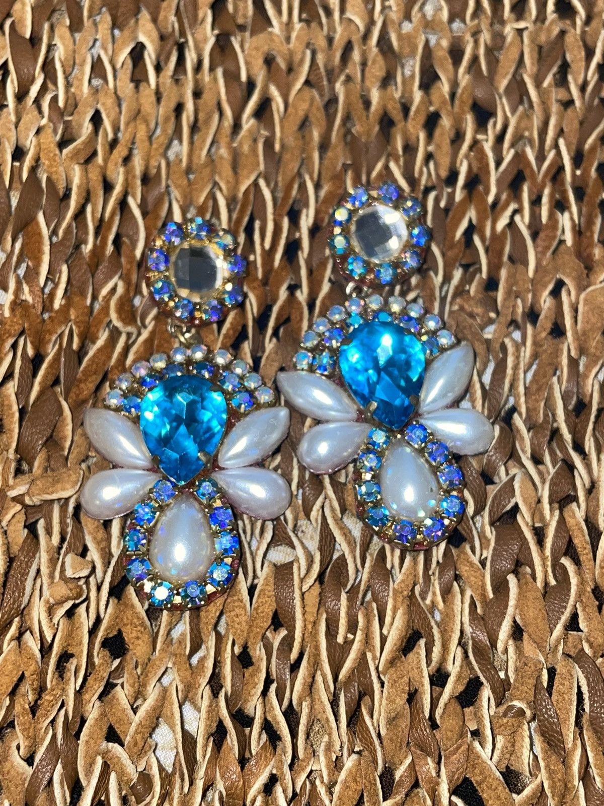 Vintage Vintage Art Deco Czech Crystal Chandelier Vintage Earrings Size ONE SIZE - 8 Thumbnail